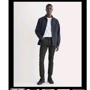 Everlane Mens The Selvedge Slim Fit Jean Washed Black Organic Cotton MW-SRB-4386